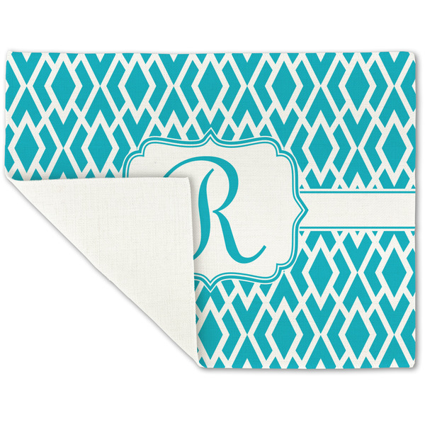 Geometric Diamond Linen Placemat - Folded Corner (single side)