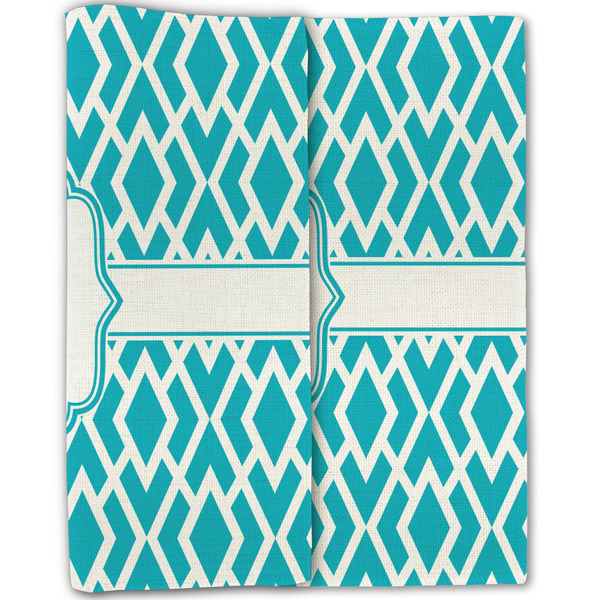 Geometric Diamond Linen Placemat - Folded Half (double sided)