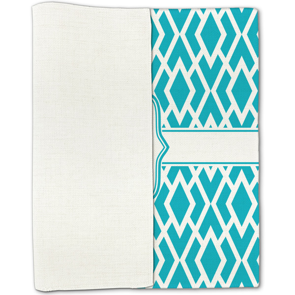 Geometric Diamond Linen Placemat - Folded Half