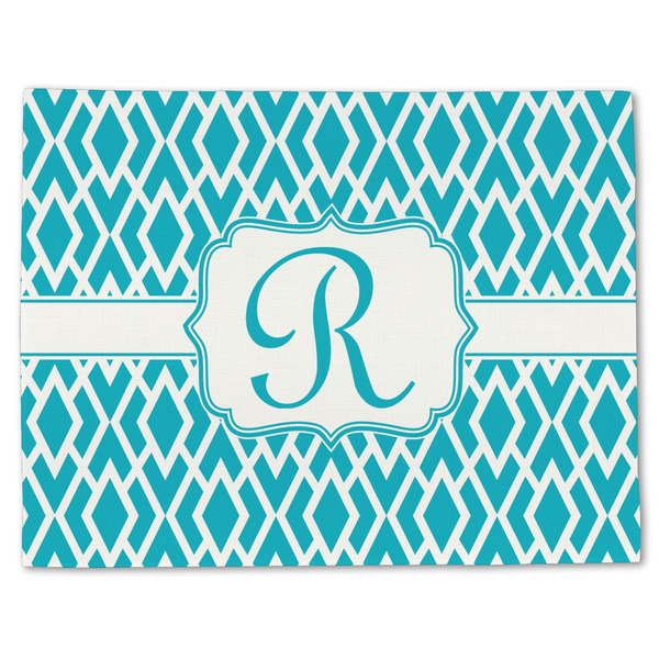 Geometric Diamond Linen Placemat - Front