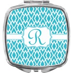 Geometric Diamond Compact Makeup Mirror (Personalized)