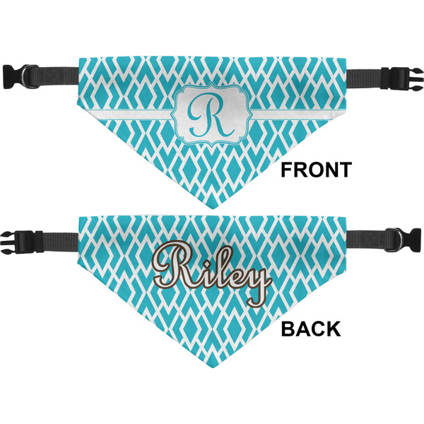 Geometric Diamond Medium Dog Bandana Approval