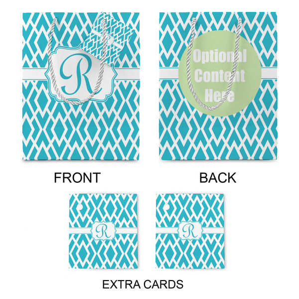 Geometric Diamond Medium Gift Bag - Approval