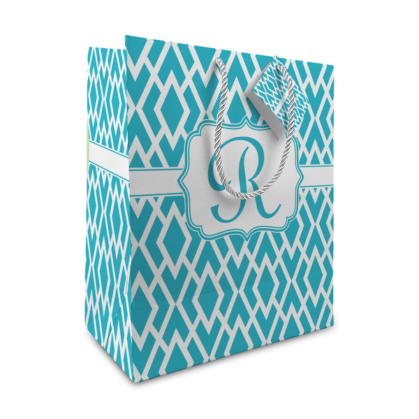 Custom Geometric Diamond Medium Gift Bag (Personalized)
