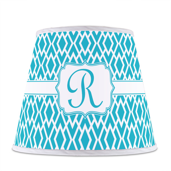 Geometric Diamond Poly Film Empire Lampshade - Front View