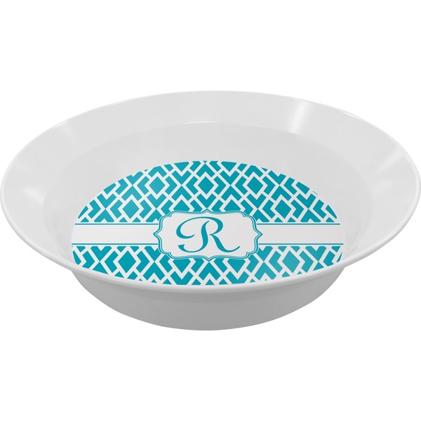 Custom Geometric Diamond Melamine Bowl (Personalized)