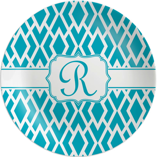 Custom Geometric Diamond Melamine Plate (Personalized)