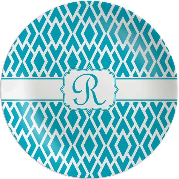 Custom Geometric Diamond Melamine Plate (Personalized)