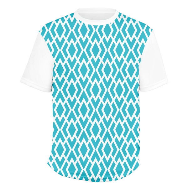Custom Geometric Diamond Men's Crew T-Shirt - 2X Large