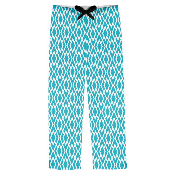 Custom Geometric Diamond Mens Pajama Pants - L