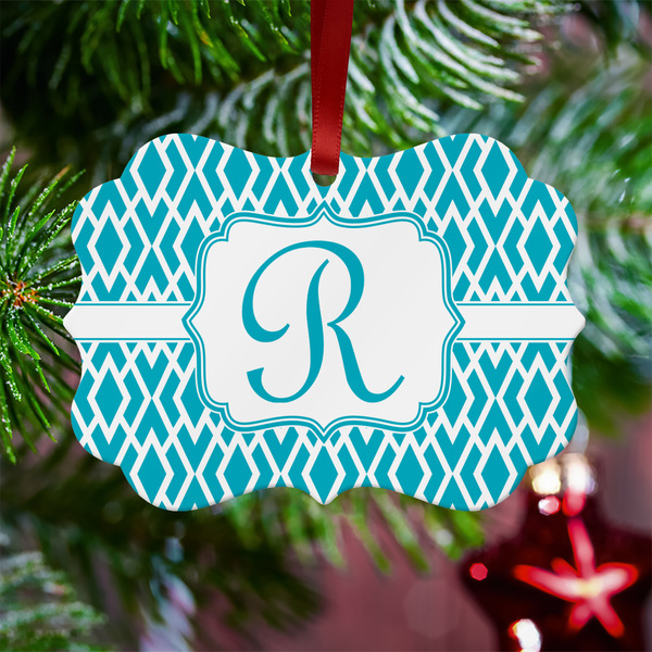 Geometric Diamond Metal Benilux Ornament - Lifestyle