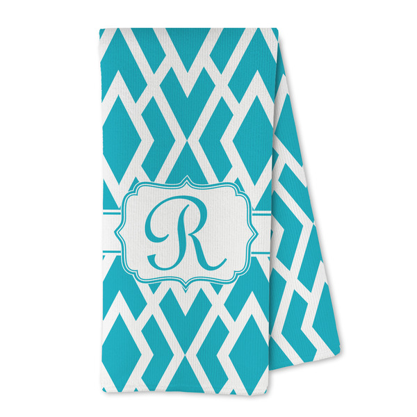 Custom Geometric Diamond Kitchen Towel - Microfiber (Personalized)