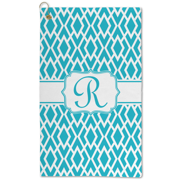 Custom Geometric Diamond Microfiber Golf Towel - Large (Personalized)
