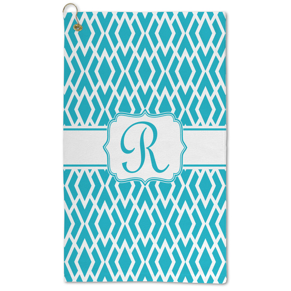Custom Geometric Diamond Microfiber Golf Towel - Large (Personalized)