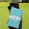 Geometric Diamond Microfiber Golf Towels - Small - LIFESTYLE
