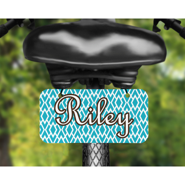 Geometric Diamond Mini License Plate on Bicycle - LIFESTYLE Two holes
