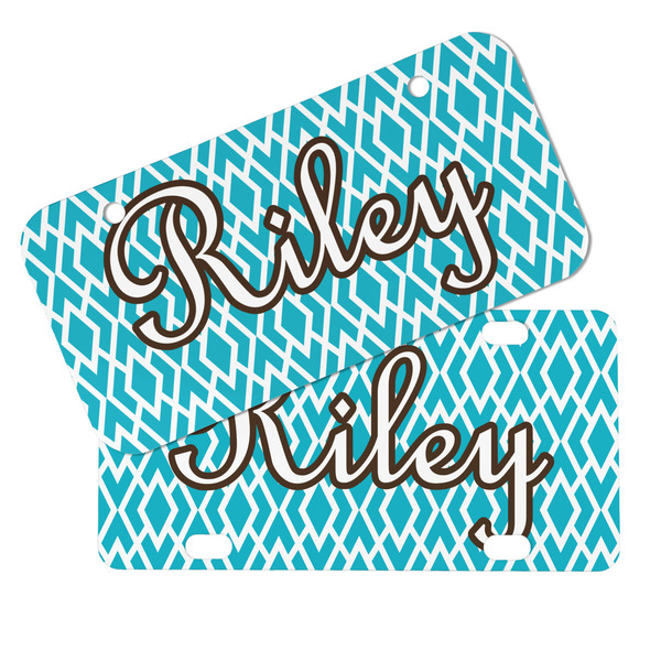 Geometric Diamond Mini License Plates - MAIN (4 and 2 Holes)