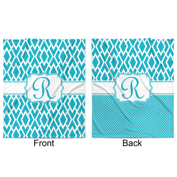 Geometric Diamond Minky Blanket - 50"x60" - Double Sided - Front & Back