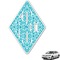 Geometric Diamond Monogram Car Decal (Personalized)