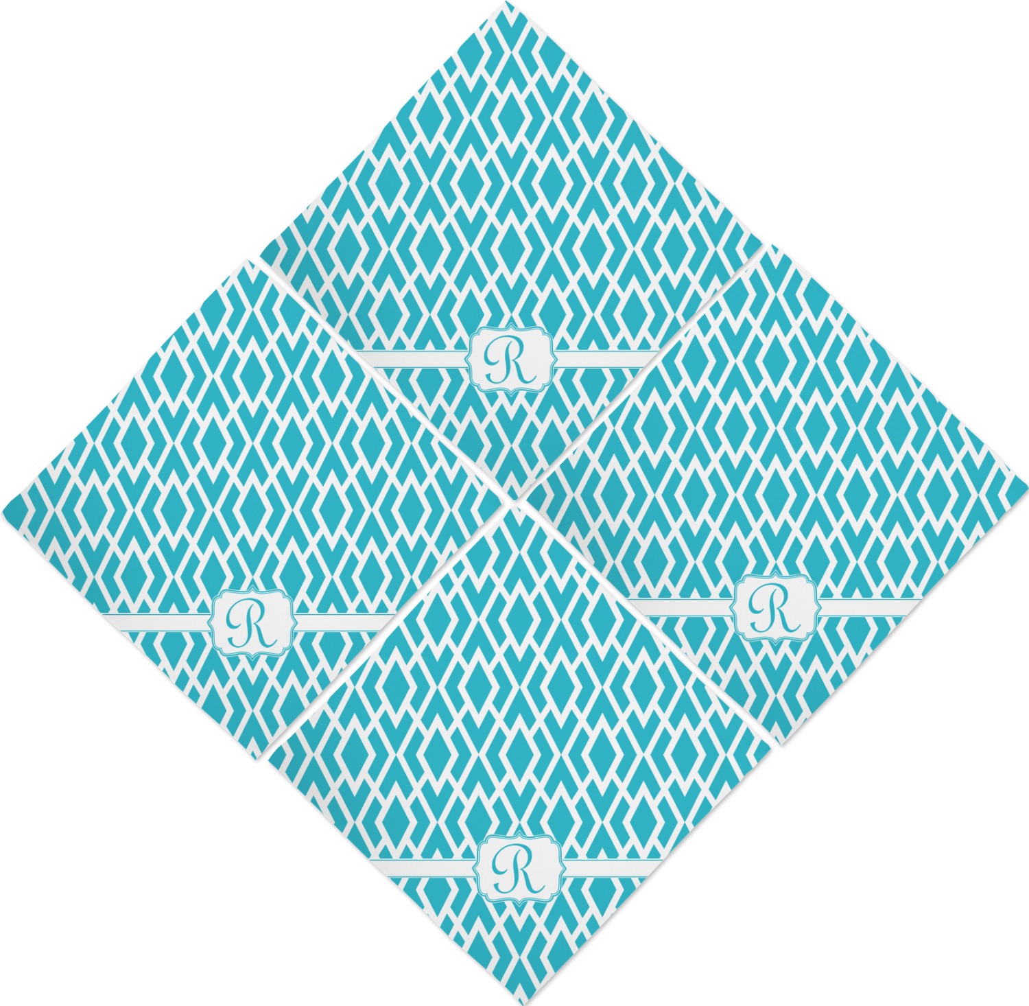 Geometric Diamond Napkins (Set of 4) (Personalized) YouCustomizeIt
