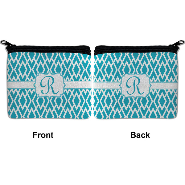 Geometric Diamond Neoprene Coin Purse - Front & Back (APPROVAL)
