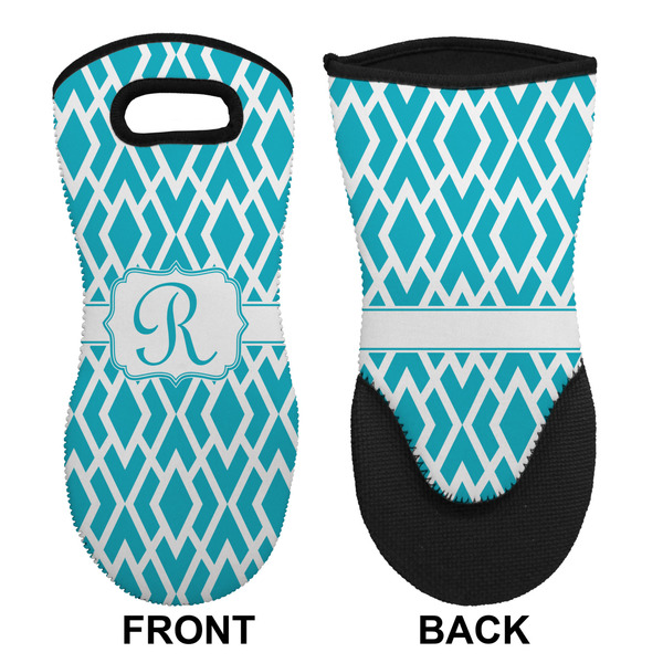 Geometric Diamond Neoprene Oven Mitt (Front & Back)