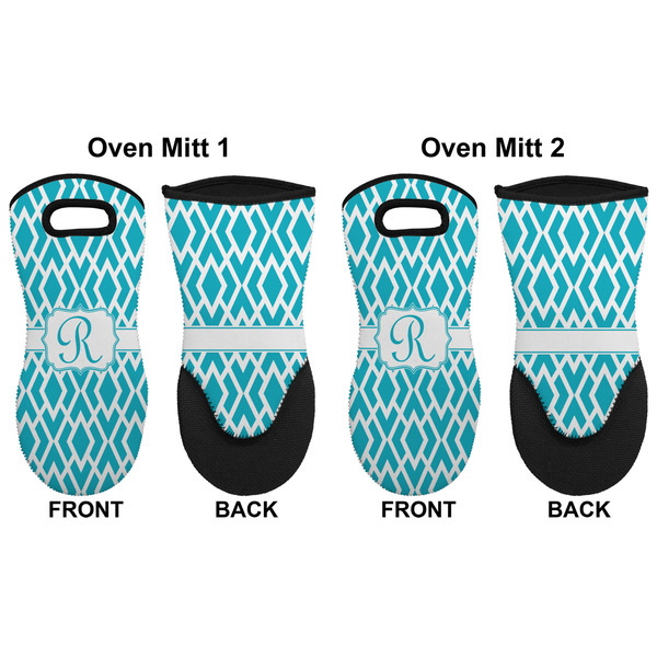 Geometric Diamond Neoprene Oven Mitt - Set of 2 - Approval