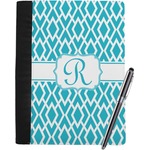 Geometric Diamond Notebook Padfolio - Large w/ Initial