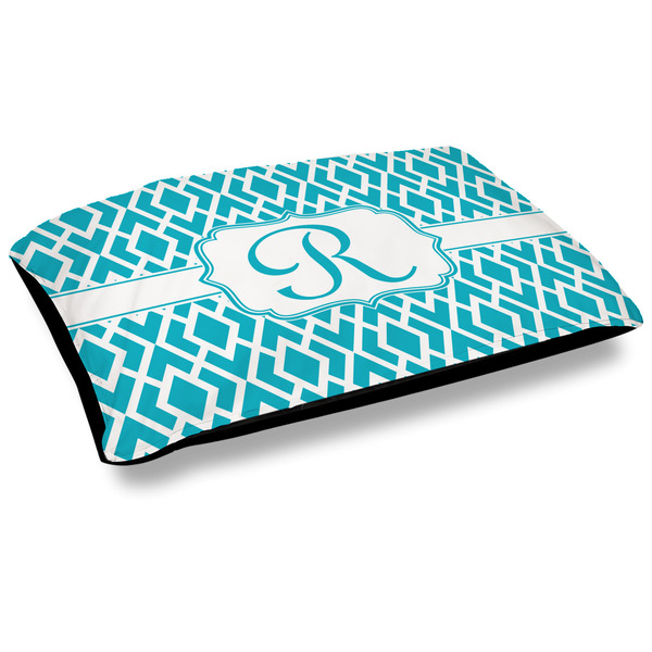 Custom Geometric Diamond Outdoor Dog Bed - Large (Personalized)
