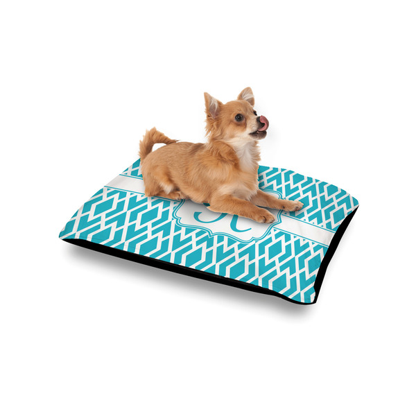 Geometric Diamond Outdoor Dog Beds - Small - IN CONTEXT