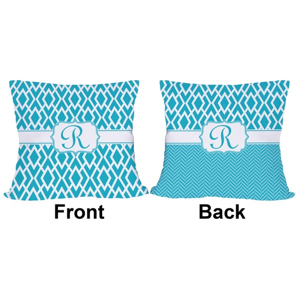 Geometric Diamond Outdoor Pillow - 18x18