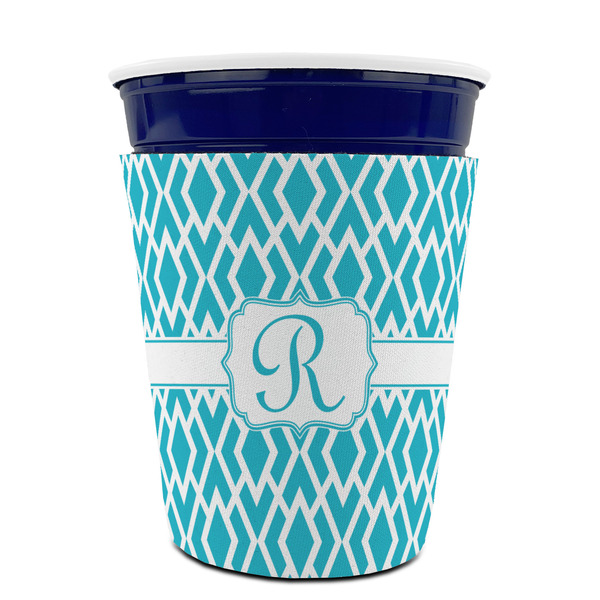 Geometric Diamond Party Cup Sleeves - without bottom - FRONT (on cup)