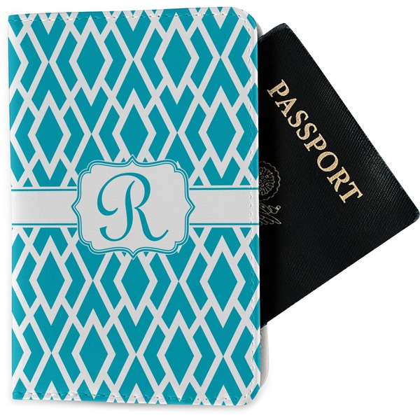 Custom Geometric Diamond Passport Holder - Fabric (Personalized)