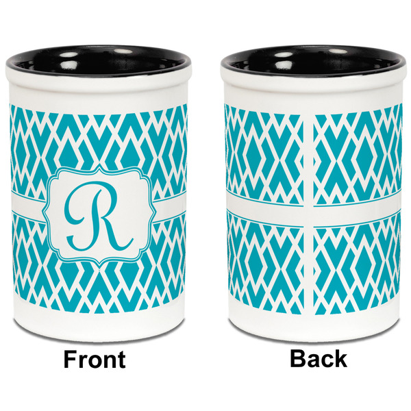 Geometric Diamond Pencil Holder - Black - approval