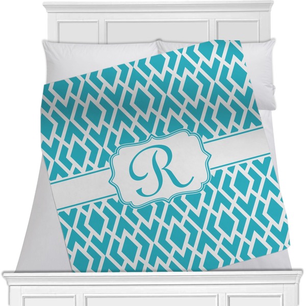 Custom Geometric Diamond Minky Blanket (Personalized)