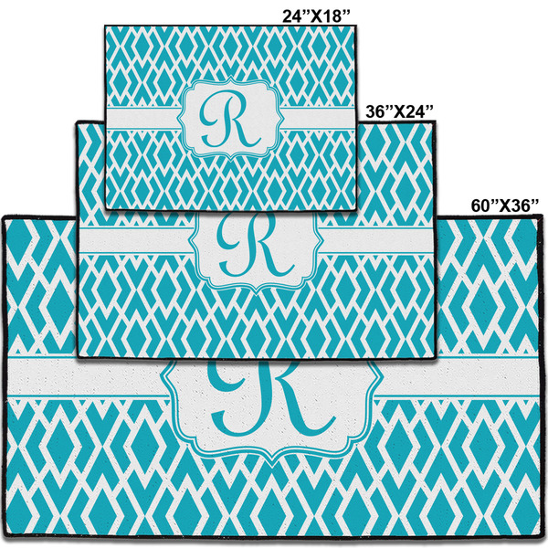 Geometric Diamond Personalized Door Mat - Group Parent IMF