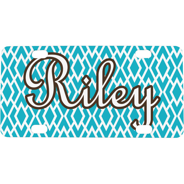 Custom Geometric Diamond Mini/Bicycle License Plate (Personalized)