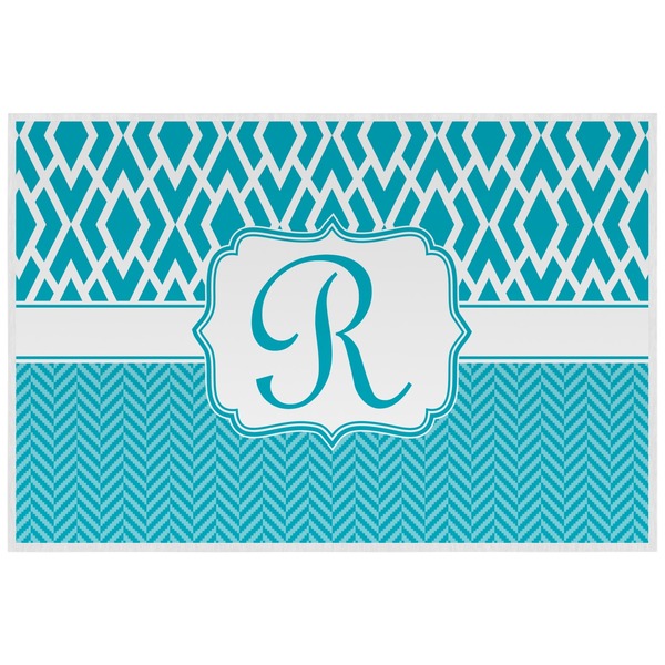 Geometric Diamond Personalized Placemat (Back)