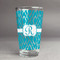 Geometric Diamond Pint Glass - Full Fill w Transparency - Front/Main