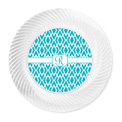 Geometric Diamond Plastic Party Dinner Plates - 10" (Personalized)