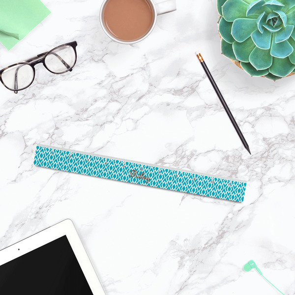 Geometric Diamond Plastic Ruler - 12" - LIFESTYLE
