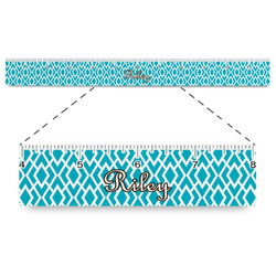 Geometric Diamond Plastic Ruler - 12" (Personalized)