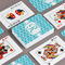 Geometric Diamond Playing Cards - Front & Back View