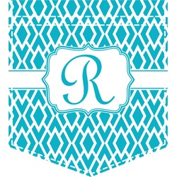 Geometric Diamond Iron On Faux Pocket (Personalized)