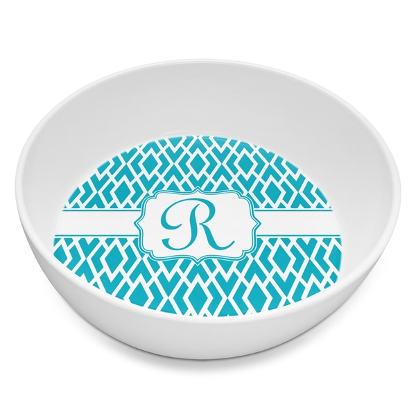 Custom Geometric Diamond Melamine Bowl - 8 oz (Personalized)