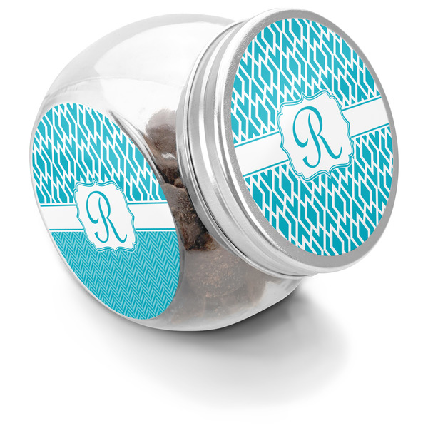 Custom Geometric Diamond Puppy Treat Jar (Personalized)