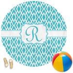 Geometric Diamond Round Beach Towel (Personalized)