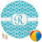 Geometric Diamond Round Beach Towel (Personalized)