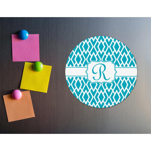Geometric Diamond Round Fridge Magnet - LIFESTYLE