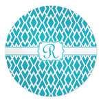 Geometric Diamond 5' Round Indoor Area Rug (Personalized)